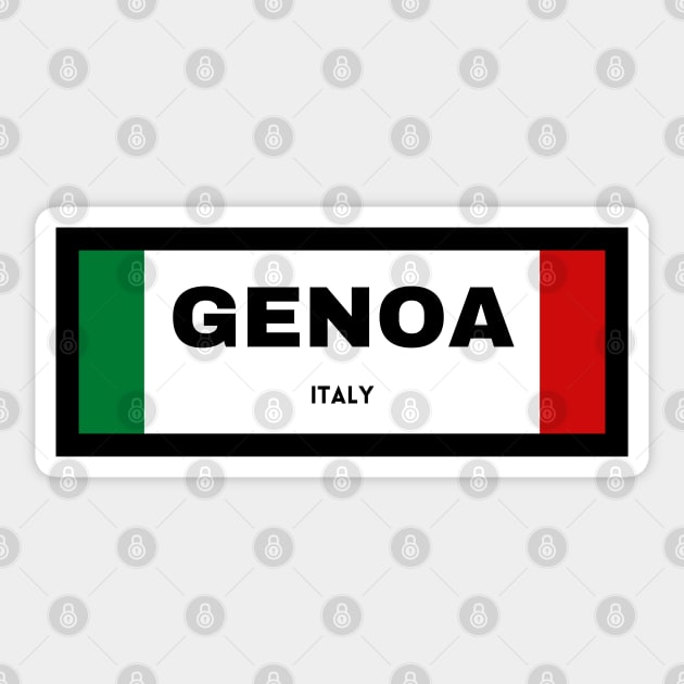 Genoa City in Italian Flag Sticker by aybe7elf